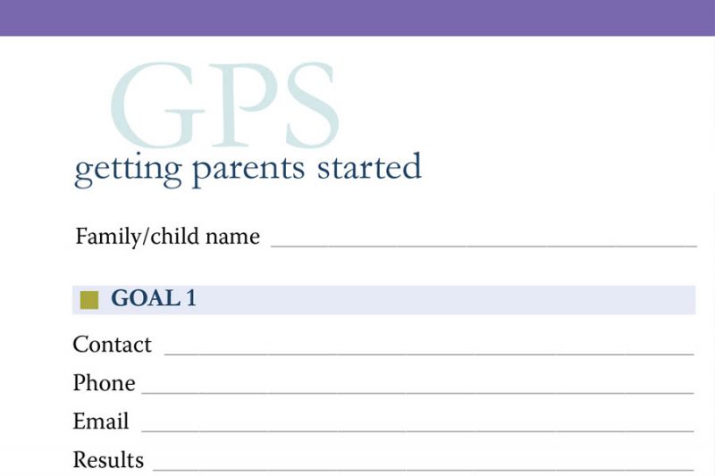Getting Parents Started worksheet.