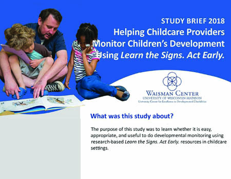 Male child care provider reading story to two youth