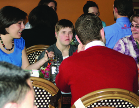 Group of people talking about Inclusive Efforts
