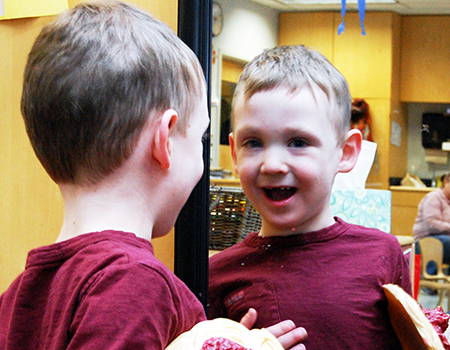 Young boy with Autism